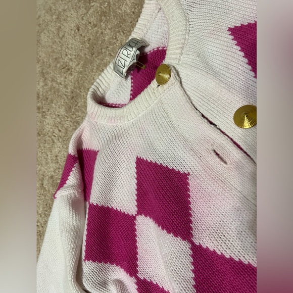 Patchwork vintage sweater Fit size USA small - Picture 5 of 10